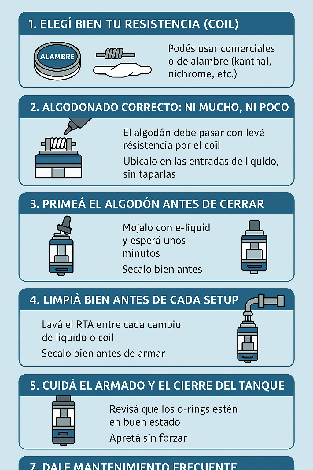 🔧 Cómo armar un buen setup en un atomizador RTA