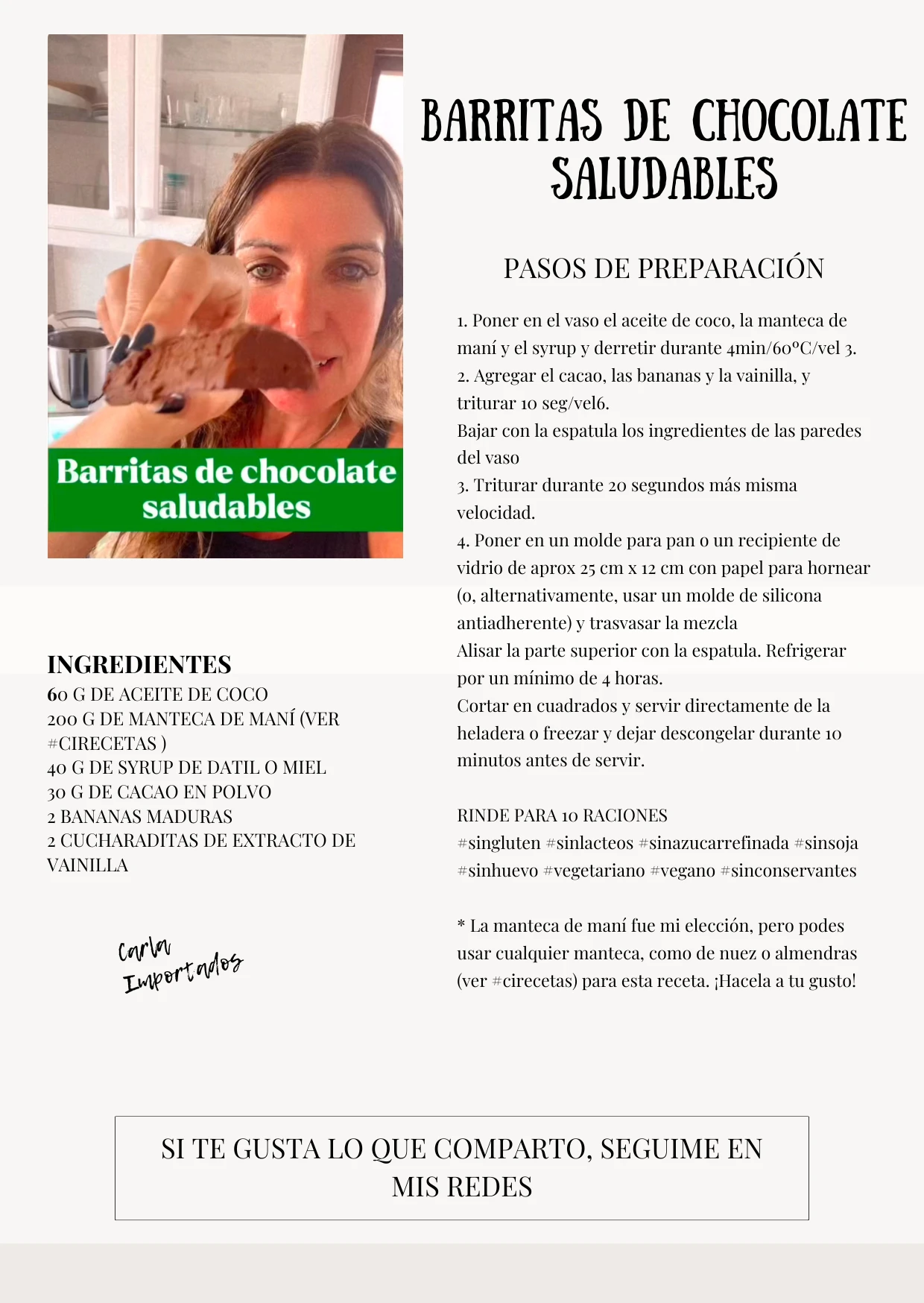 Barritas de Chocolate Saludables