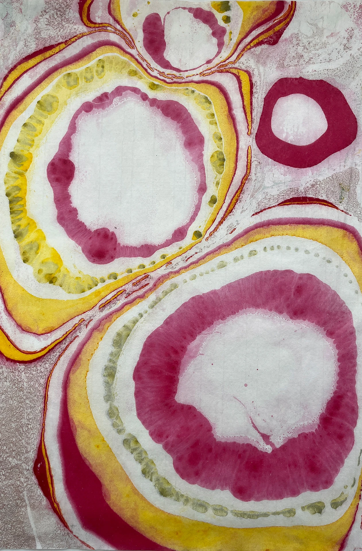 Textura - Suminagashi en papel japones - 20cm x 30cm - 2024