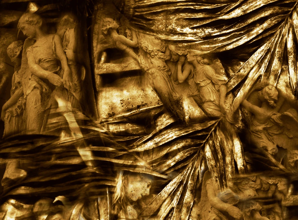 Serie jardin de acero II - Fotomontaje digital impreso en cuero ecologico - 45cm x 60cm - 2017