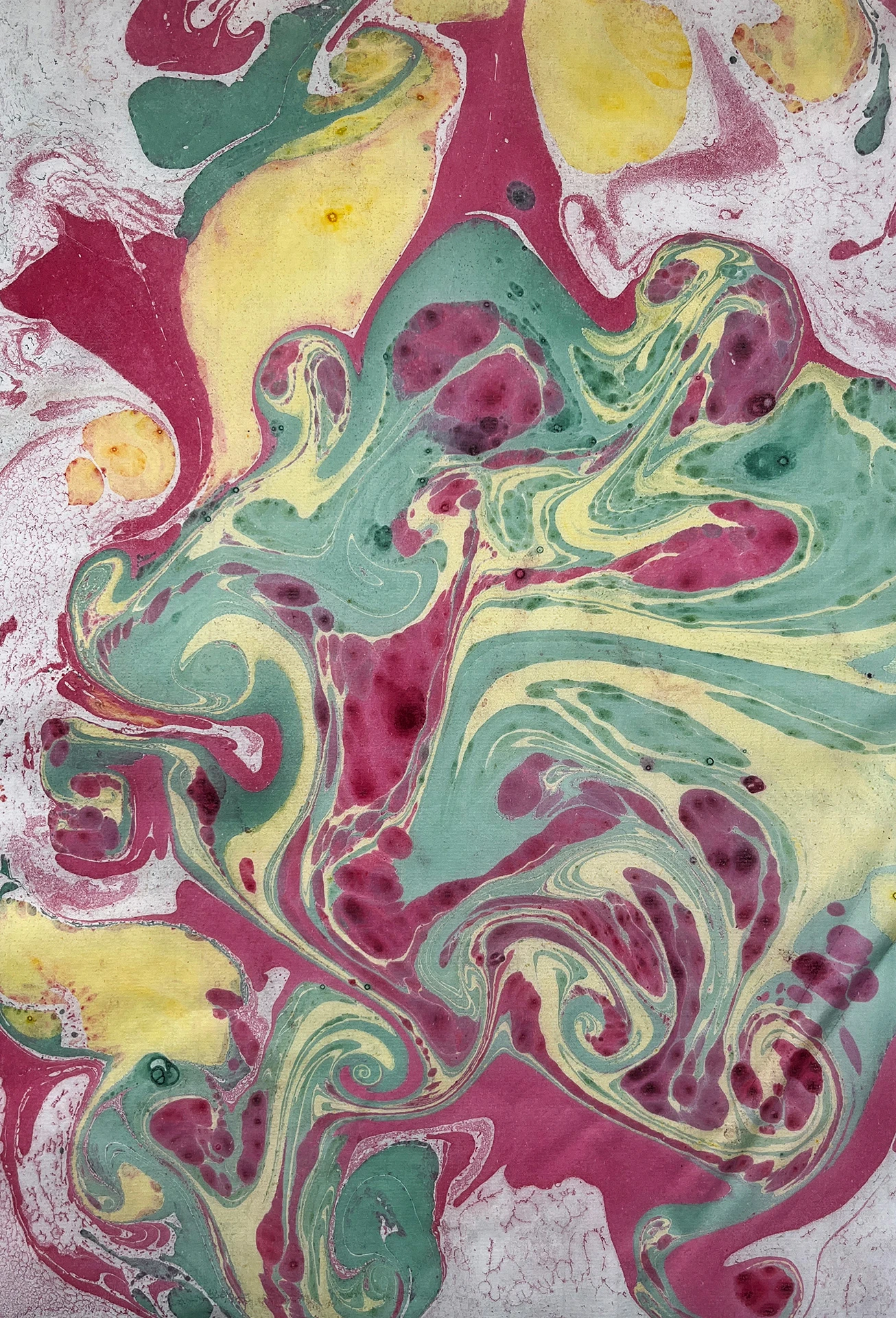 Texturas - Suminagashi en papel japones - 20cm x 30cm - 2024