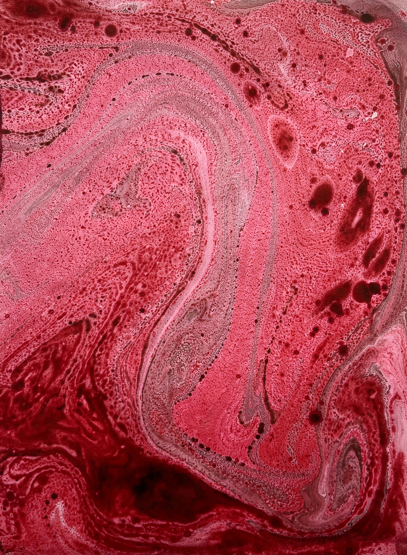 Textura 13 - Suminagashi en papel japones - 20cm x 30cm - 2024