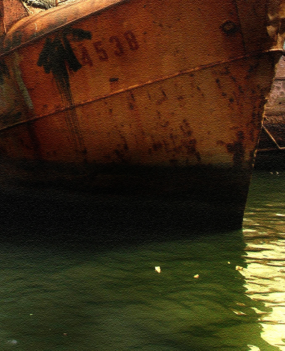Serie Cementerio de Barcos XI - Impresión en cuero ecologico - 60cm x 93cm