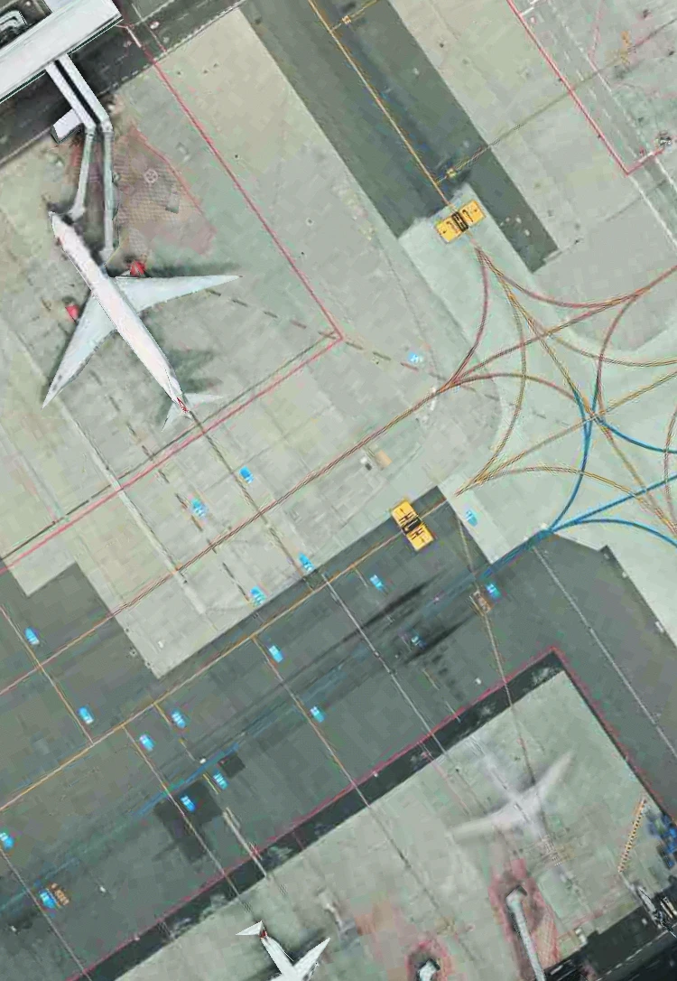 Serie - Mirada Geolocalizada- Aeropuerto 12 - Sublimación - 26 cm x 40 cm