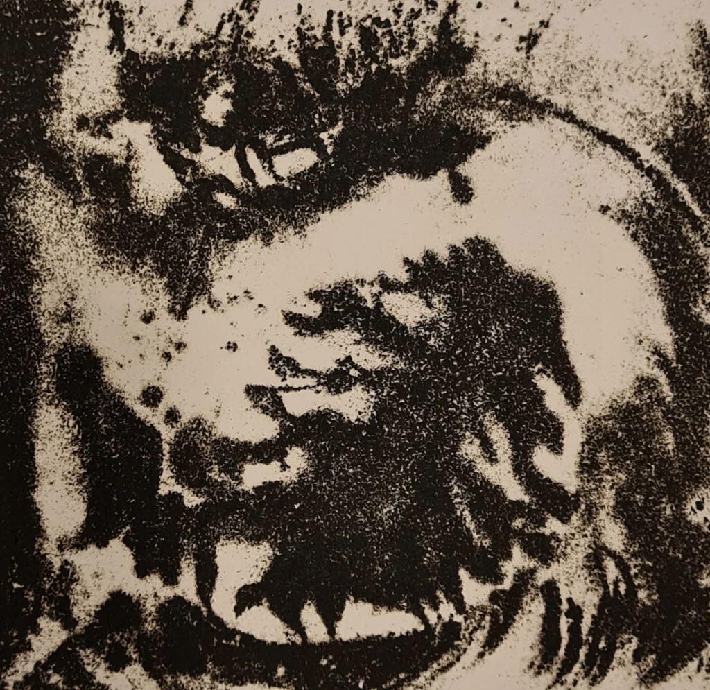Tempestad - Litografia en gres - 10cm x 10cm - 2019