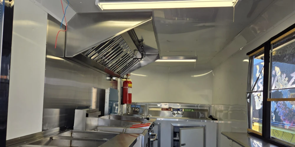 Stainless steel kitchen hood