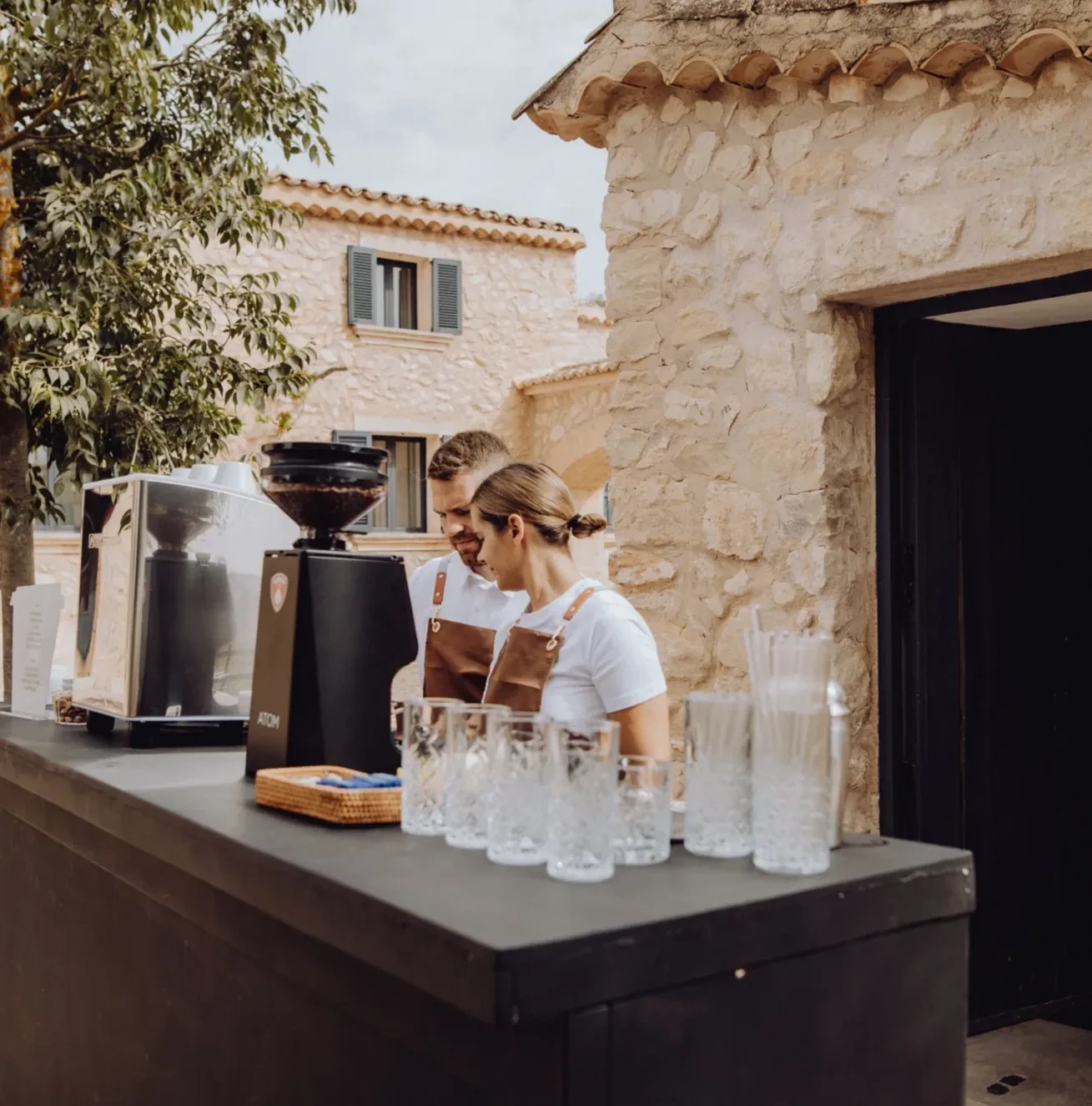 Stilvolle Kaffeebar für Hochzeiten und Firmenevents