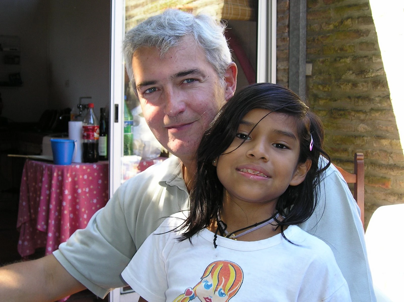 Con su papá