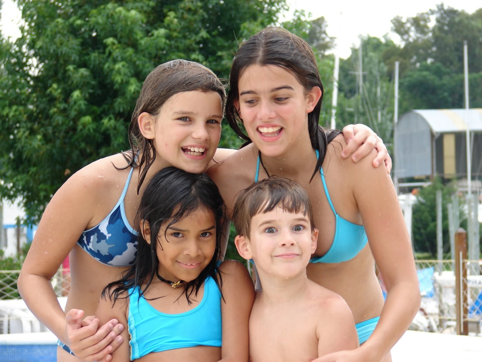 Daniela con primos