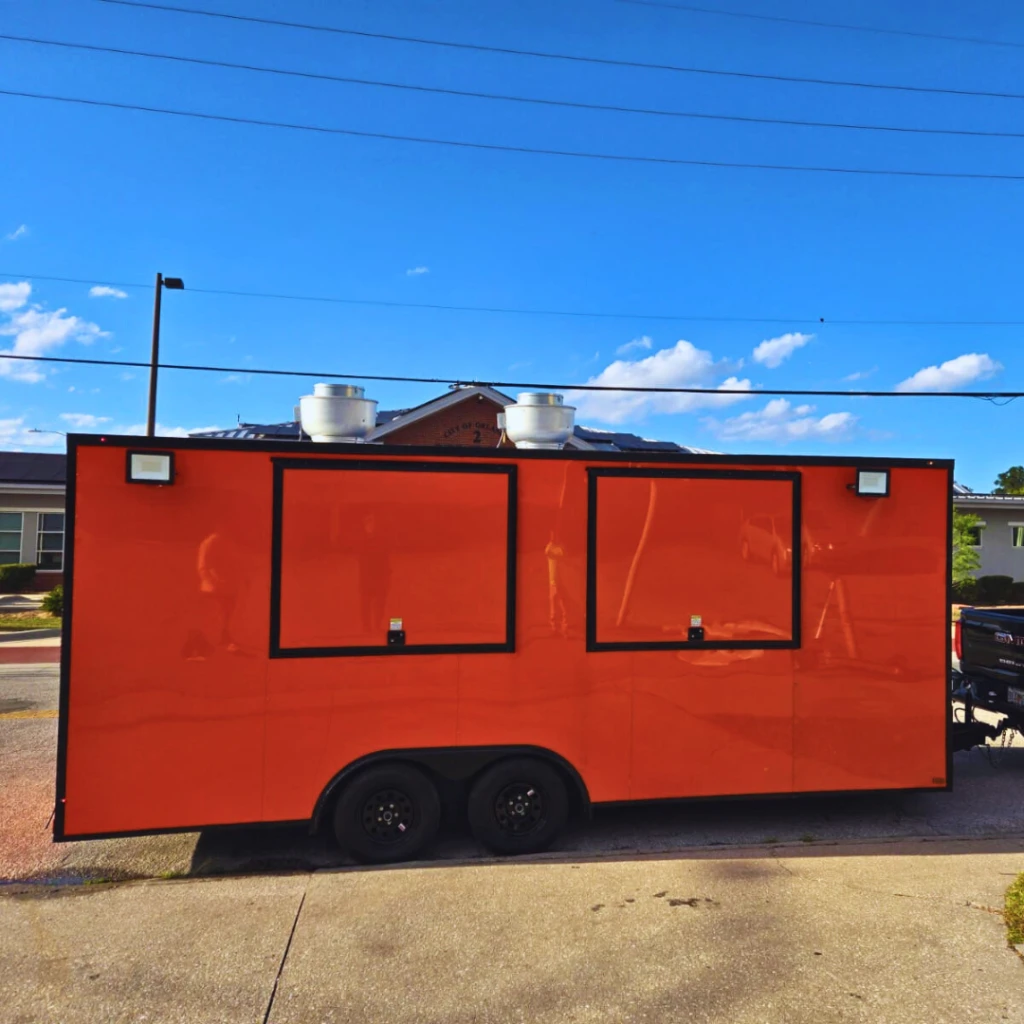 Orange Trailer - Bold, Bright, and Ready to Serve! 🚚🍊