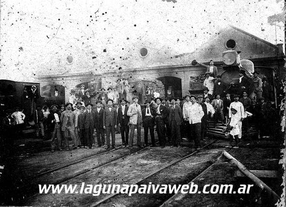 Pioneros Ferroviarios en Laguna Paiva (fines de la década del 30)