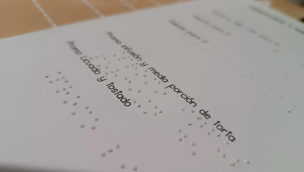 Menú Braille