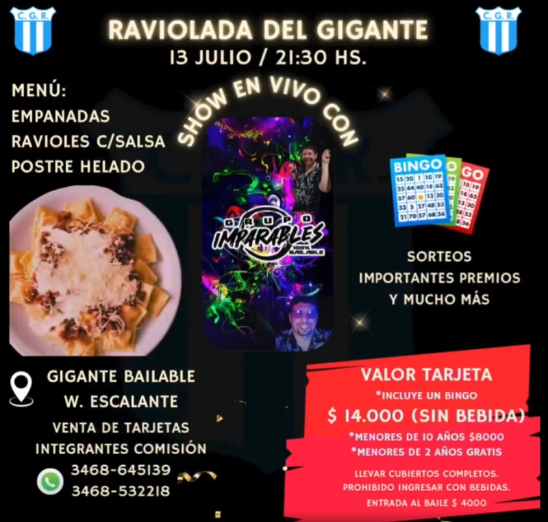 SE VIENE SE VIENE LA RAVIOLADA DEL GIGANTE
