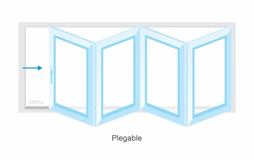 Aberturas PVC Tipología Plegable