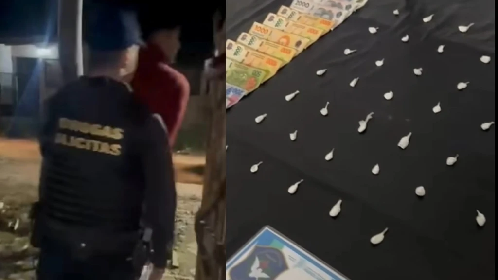 Cae dealer con más de 50 dosis de cocaína en Agustoni