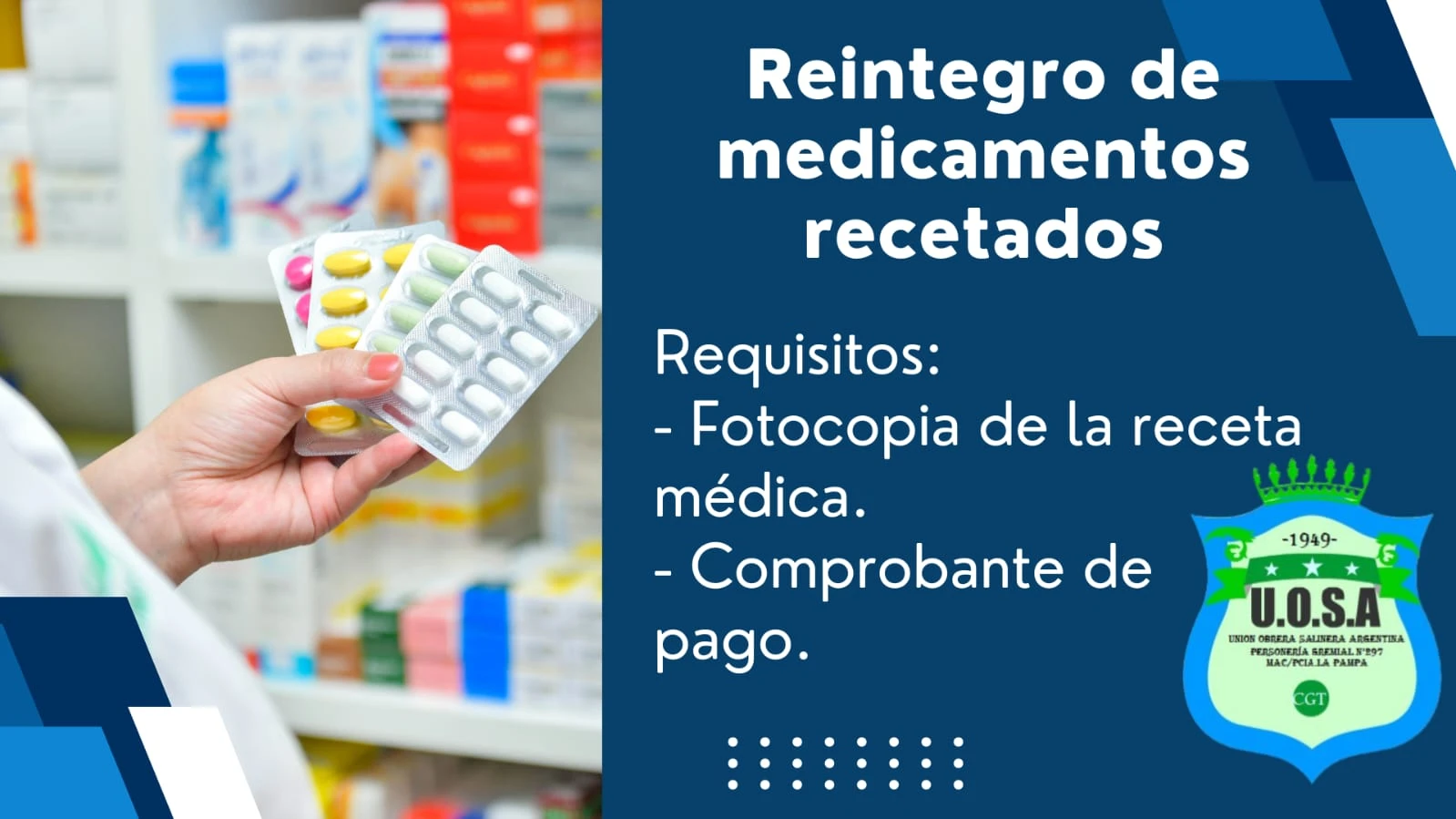 REINTEGRO DE MEDICAMIENTOS RECETADOS