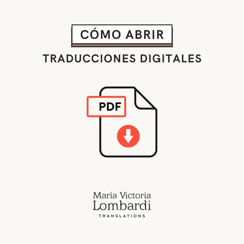 Abrir traducciones digitales con firma: guía paso a paso