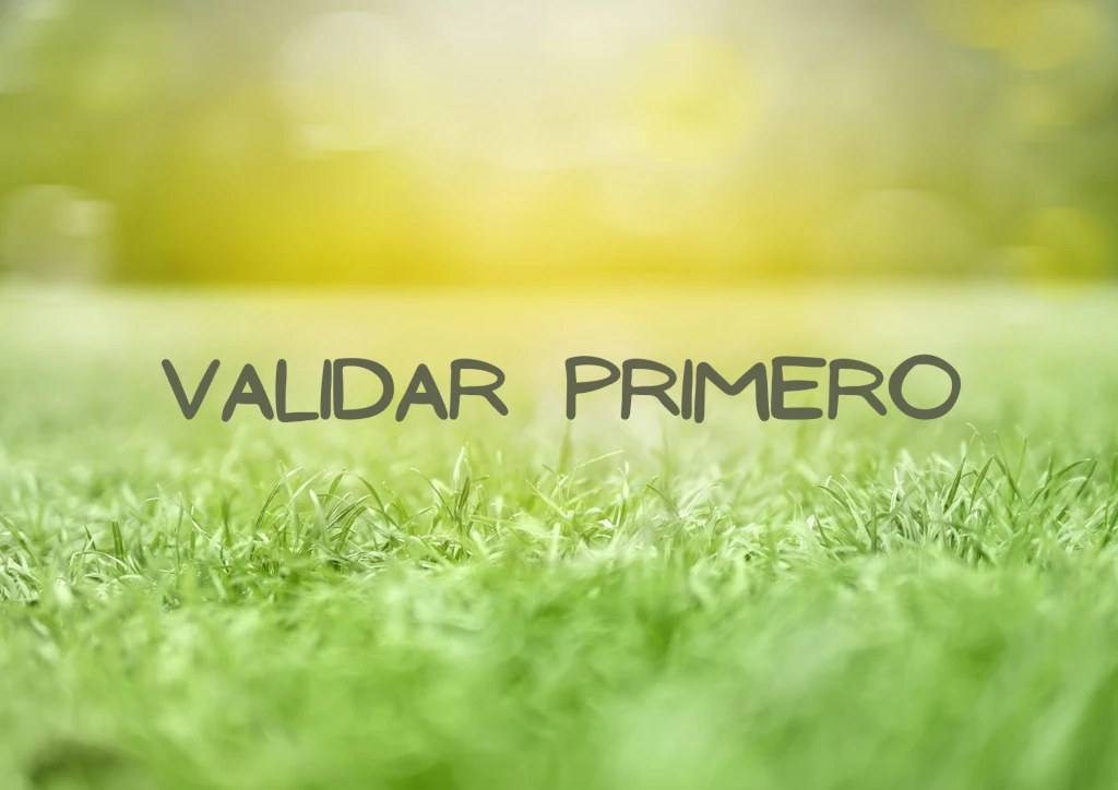 VALIDAR PRIMERO