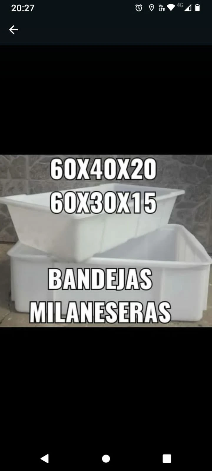 Bandejas varios tamaños