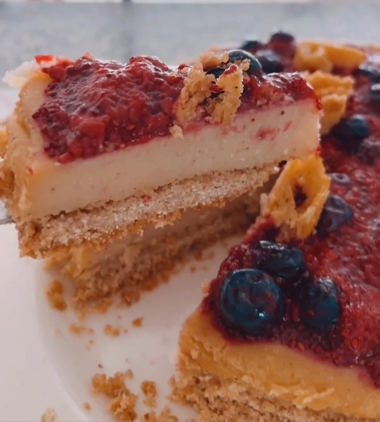 Cheescake de frutos rojos