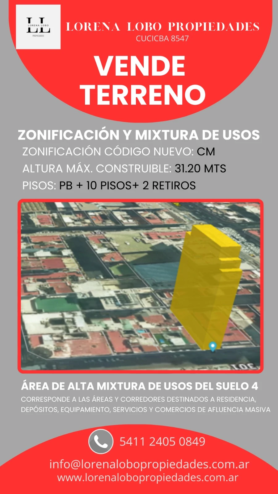 VENTA TERRENO URUGUAY 356 LORENA LOBO PROPIEDADES