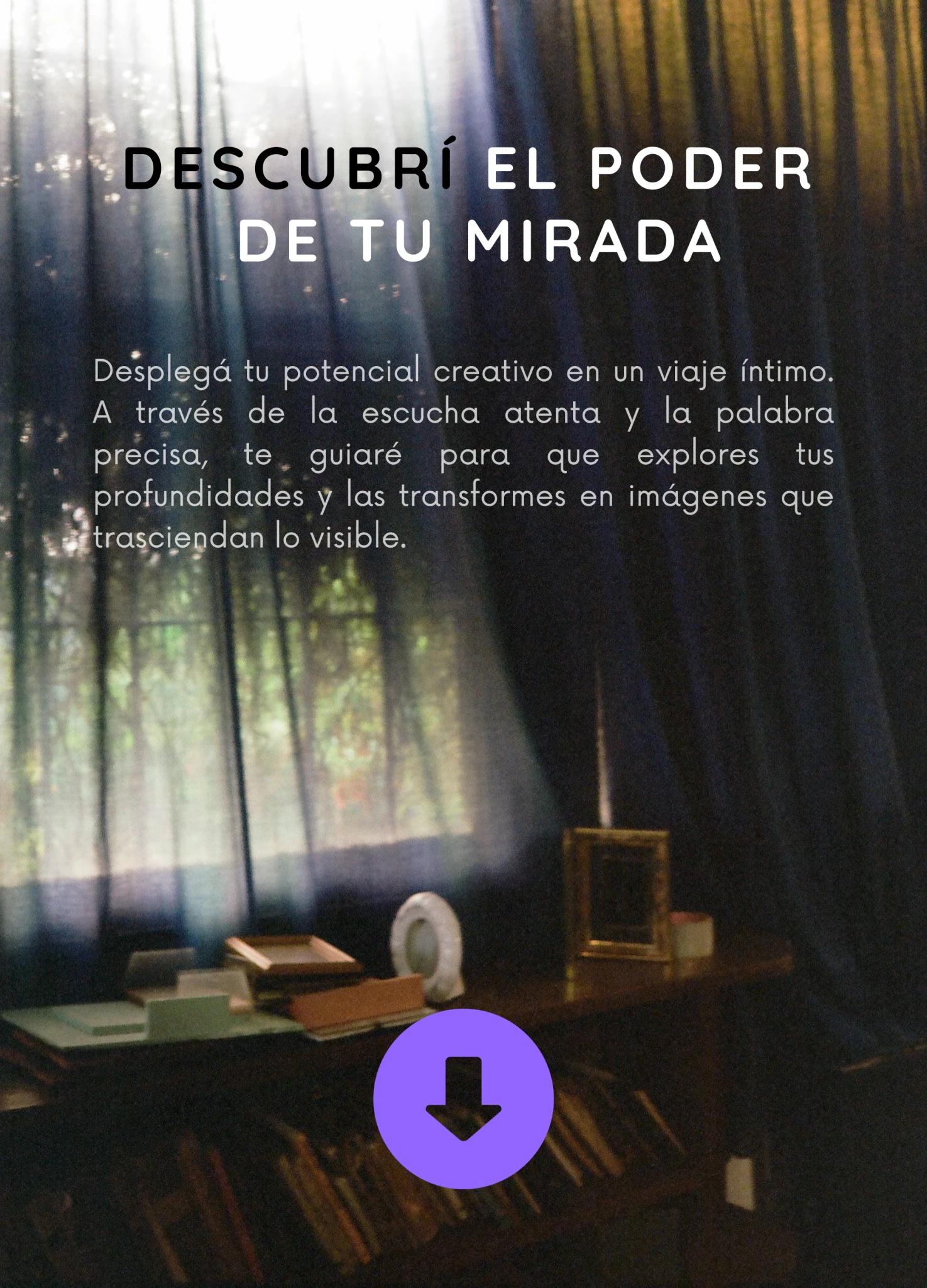 imagen de bienvenida de Leandro Diego en "plano americano"