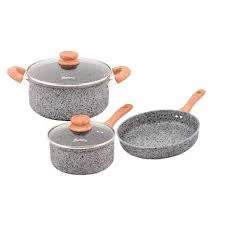 JUEGO DE OLLAS X 3 ALUMINIO