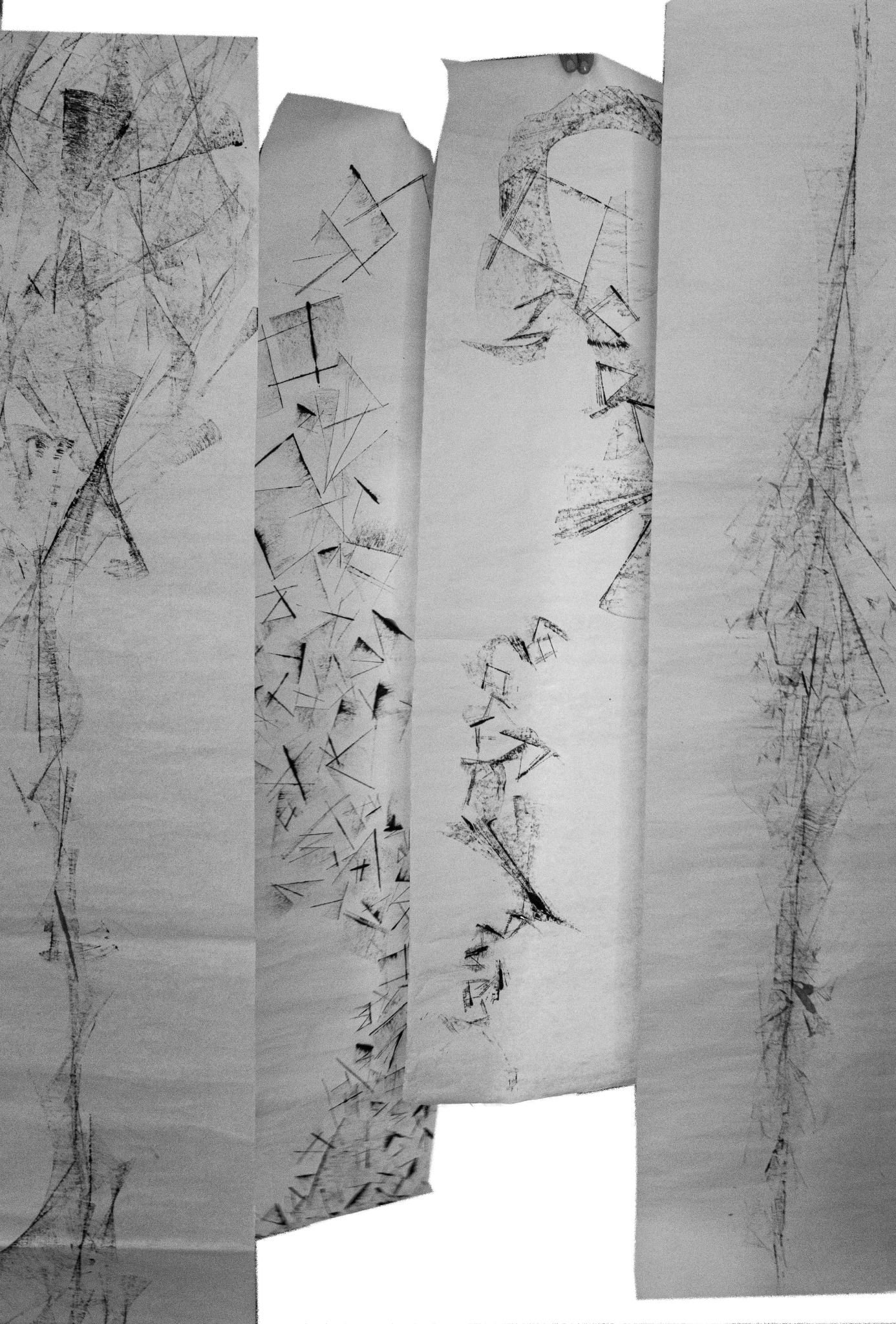 Proyecto C-o-m-o-d-e-c-i-r caligrafia experimental, tinta papel de arroz