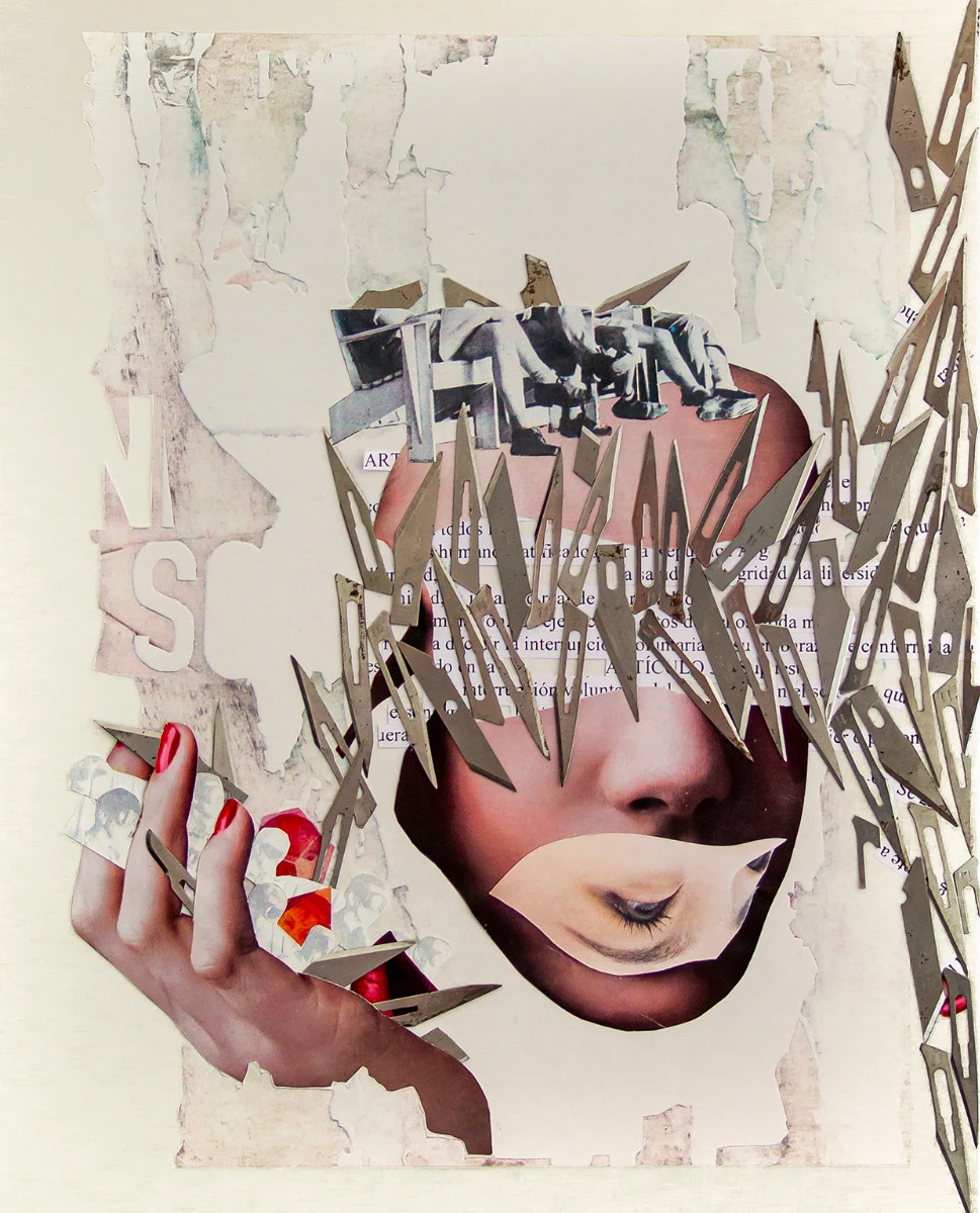 Ella(s), collage hecho a mano.