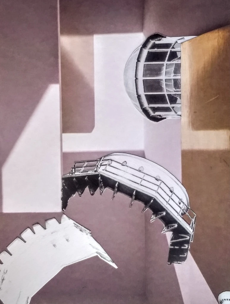 Sin título, collage hecho a mano.