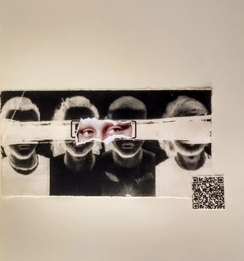 Sin título, collage hecho a mano.