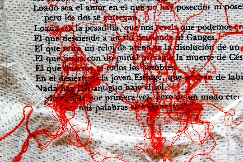 Borges, La Dicha, detalle.