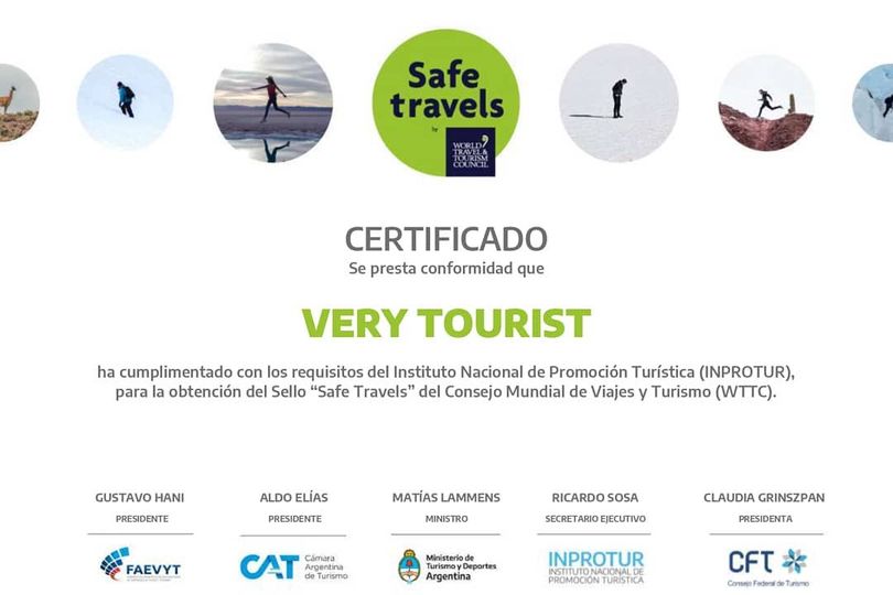 Turismo Very Tourist Safe Travels - Promoción Turística Visit Argentina Travel Buenos Aires