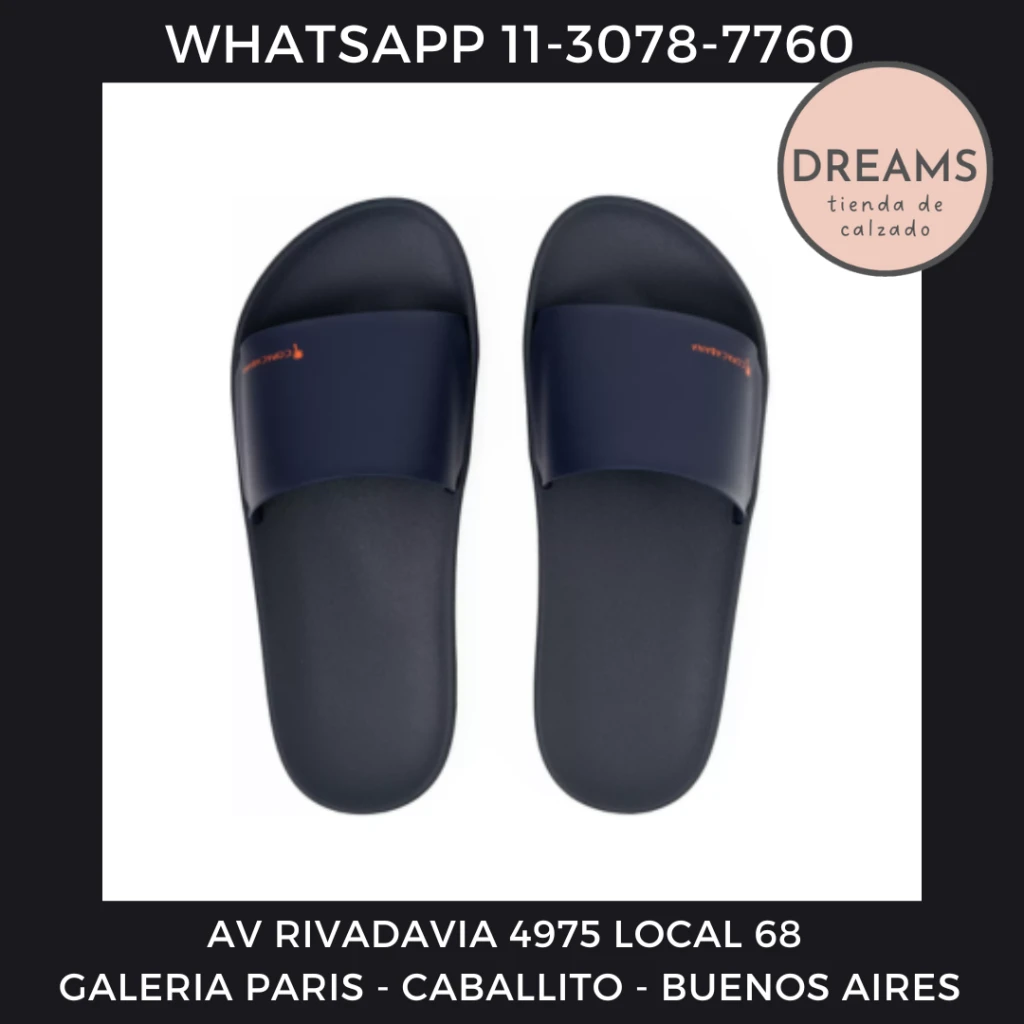 Ojotas chinela chancla hombre Copacabana azul importadas Dreams Calzado Caballito Av Rivadavia 4975 local 68 Galeria paris Zapateria