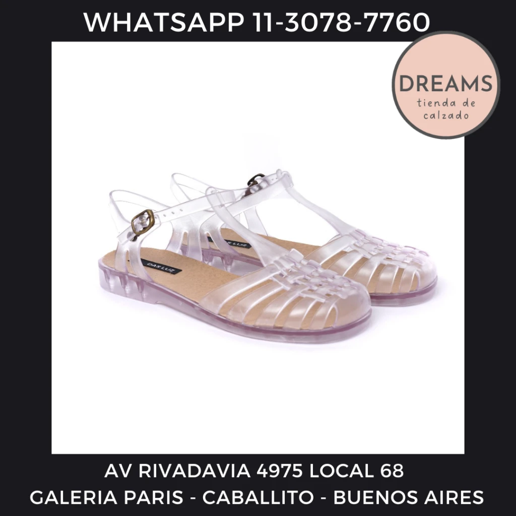 Sandalias Das Luz mujer Roma cristal skippy Dreams Calzado Caballito Av Rivadavia 4975 local 68 Galeria paris Zapateria