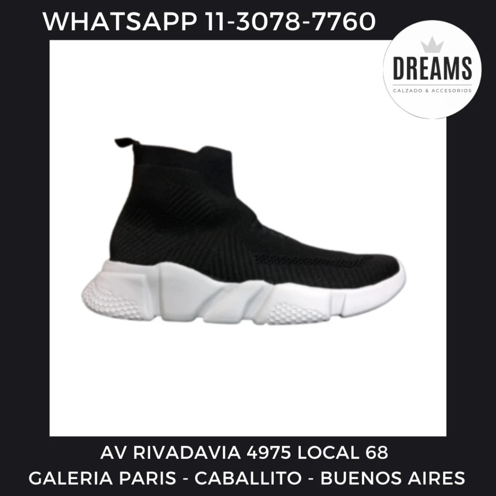 Botitas negras elastizadas mujer tipo media orbita negro Dreams Calzado Caballito Av Rivadavia 4975 local 68 Galeria Paris
