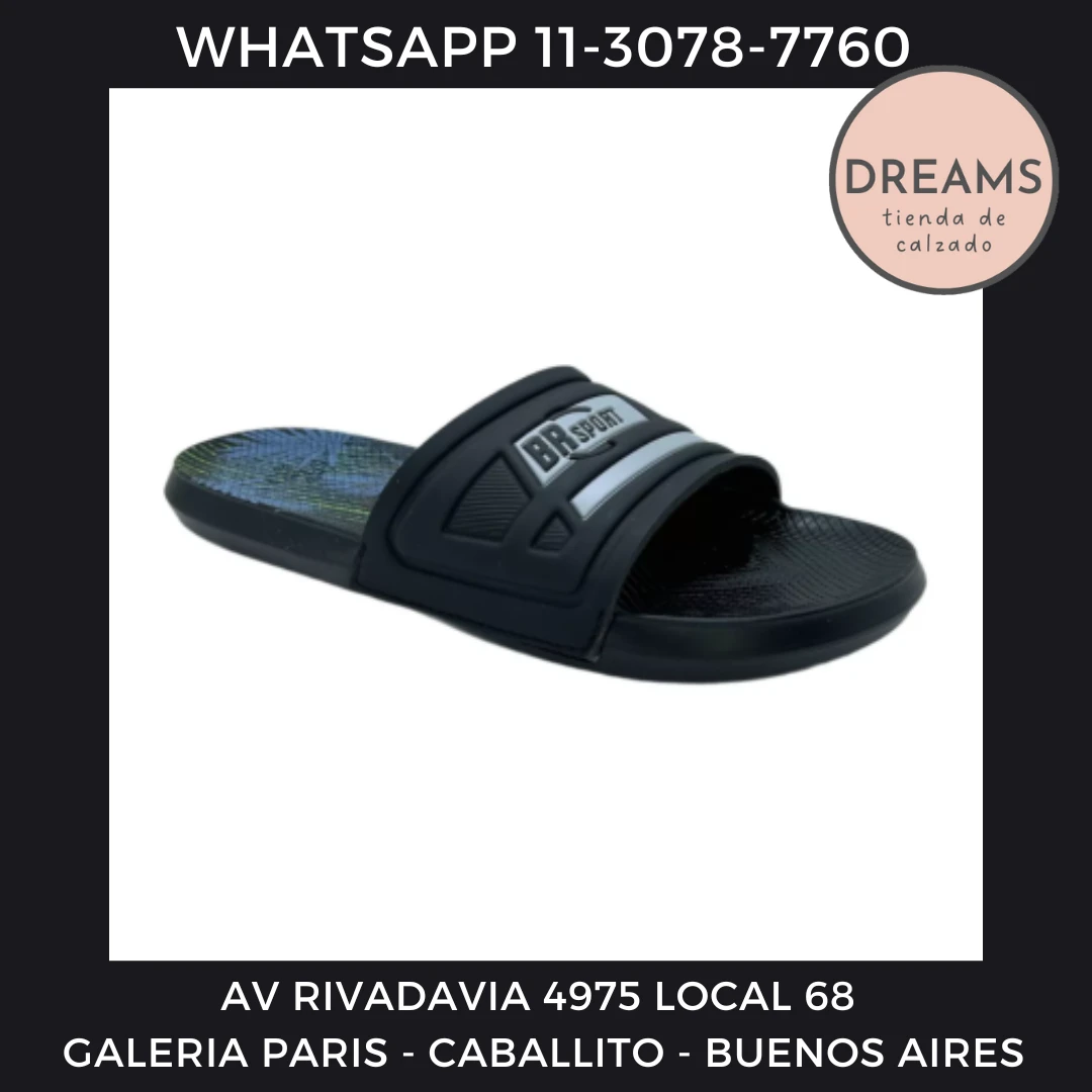 Ojotas chanclas para hombre chinelas importadas BR Reira Rio negro Dreams Calzado Caballito Av Rivadavia 4975 local 68 Galeria Paris