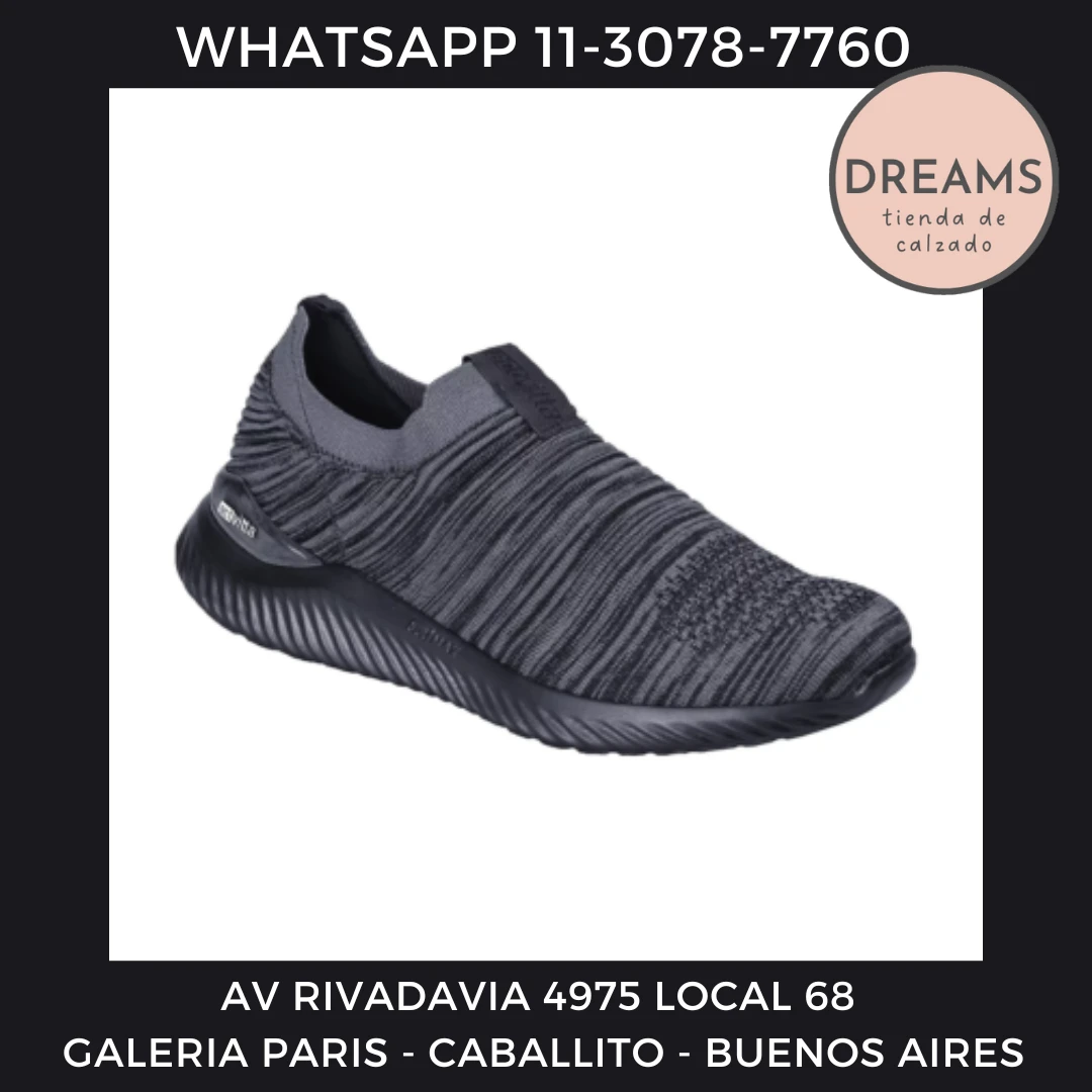 Zapatillas importadas para hombre tipo media sin cordon Actvitta Dreams Calzado Caballito Av Rivadavia 4975 local 68 Galeria Paris