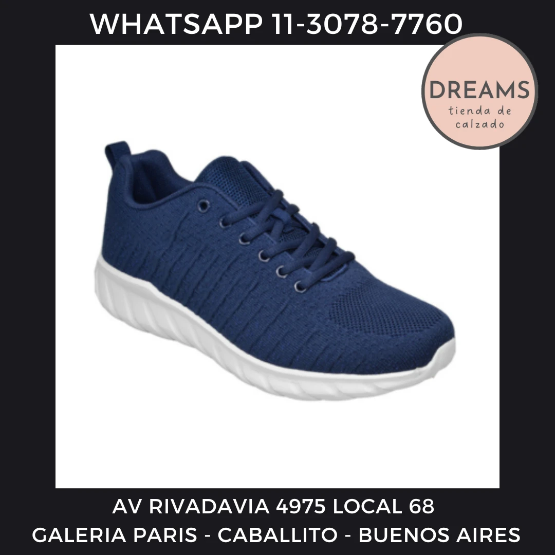 Zapatillas para hombre Dreamer 1354 azul Dreams Calzado Caballito Av Rivadavia 4975 local 68 Galeria Paris