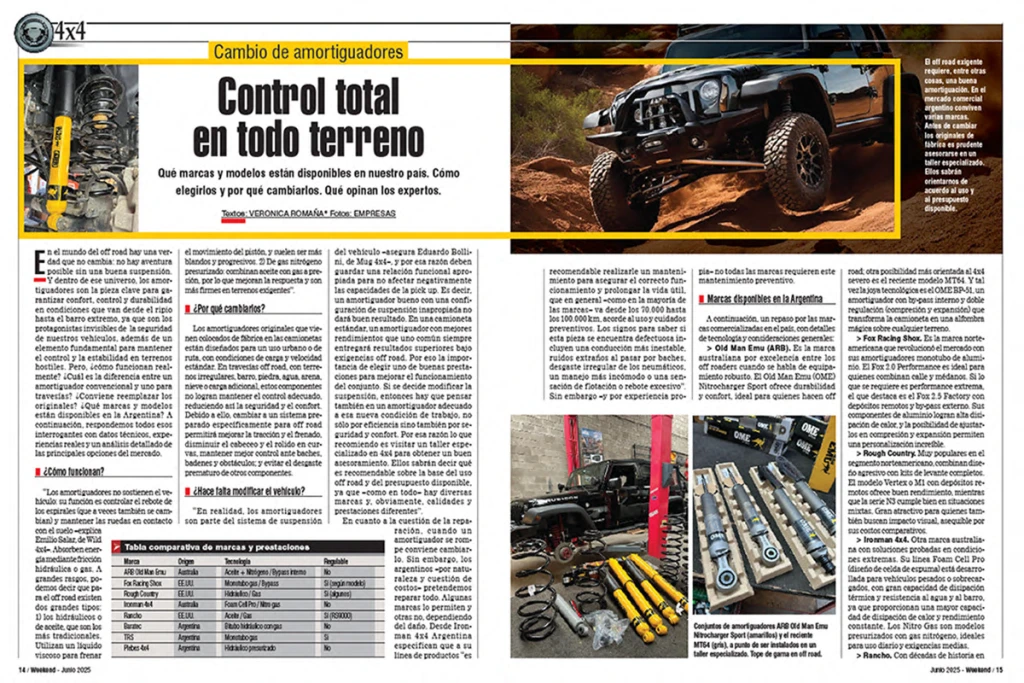 Nota realizada por Mainumby4x4
