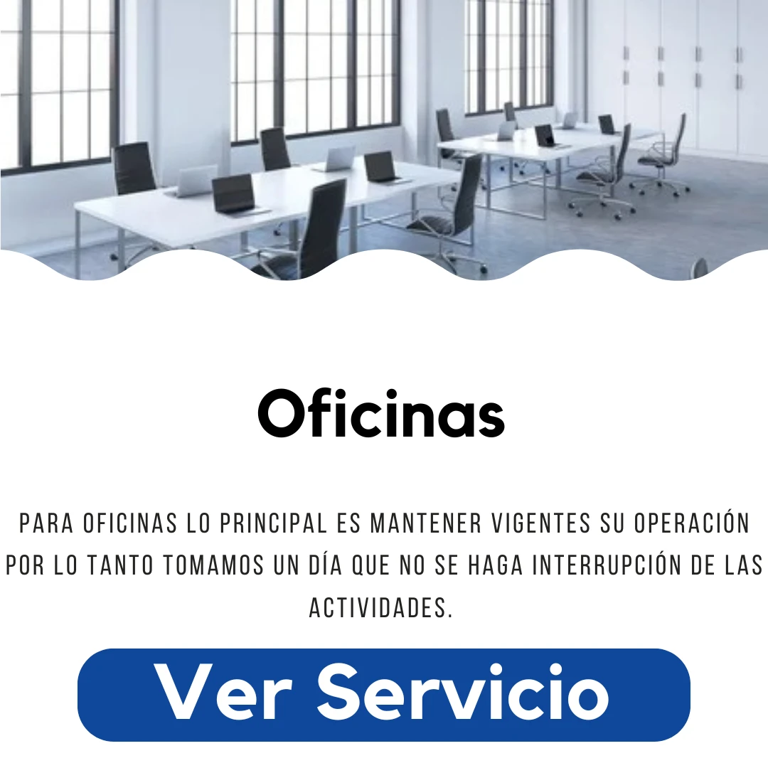 Servicio de Fumigacion y Control de Plagas en Oficinas