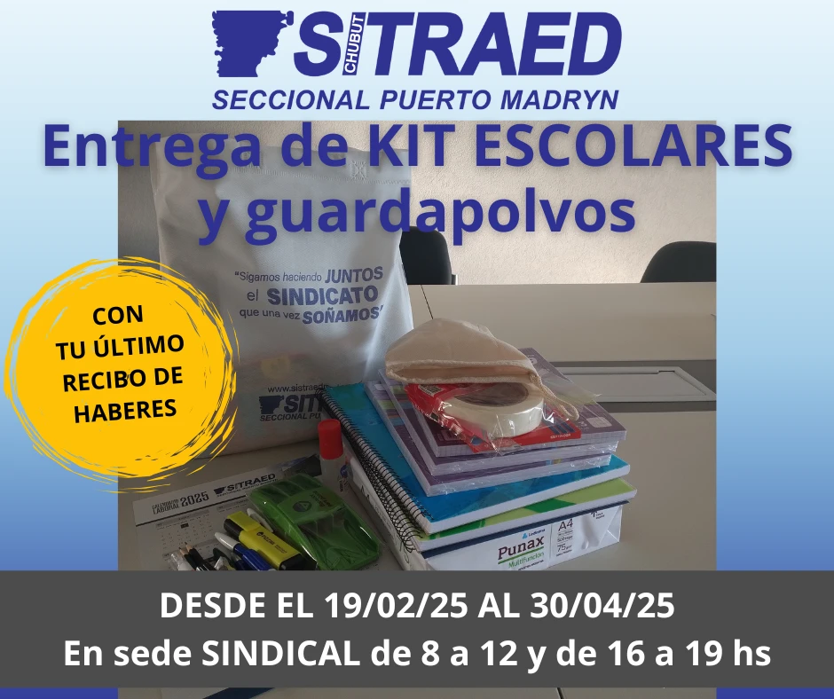 El 19 de febrero iniciamos la entrega de Kit escolares y guardapolvos