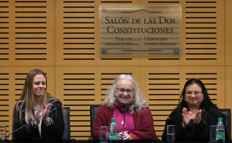 Escritoras: Graciela Gayetzky de Kuna, Alba Cristina Ferreyra y Laura Agustina Basile / Foto Cortesía: El Territorio