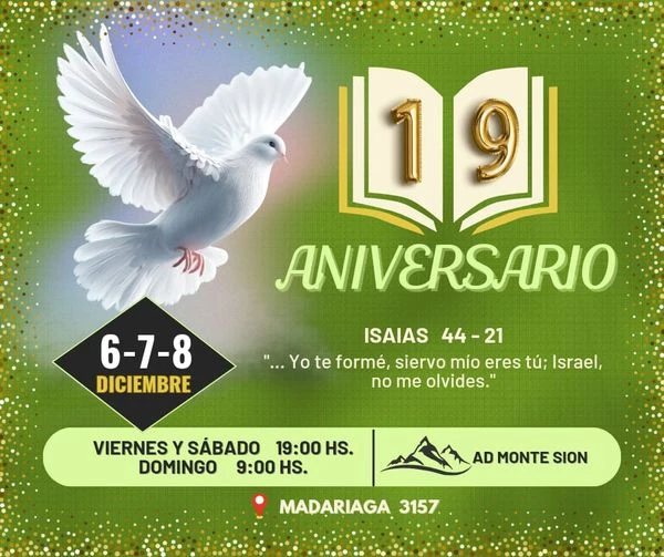 19 aniversario Iglesia central