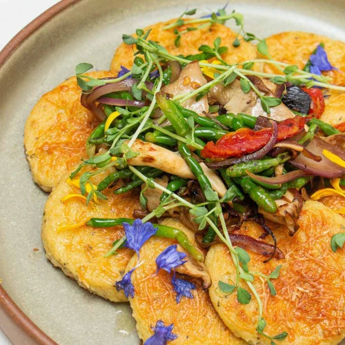 ÑOQUIS DE SEMOLA Y HONGOS GRATINADOS ÑOQUIS DE SEMOLA Y HONGOS GRATINADOS