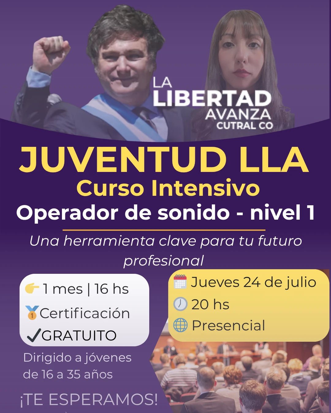 Flyer Operador de Sonido