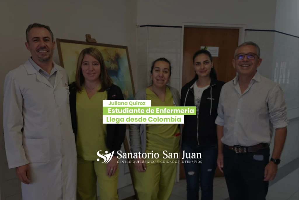 Juliana Quiroz: Una estudiante Colombiana se suma al Equipo de Enfermería del SSJ