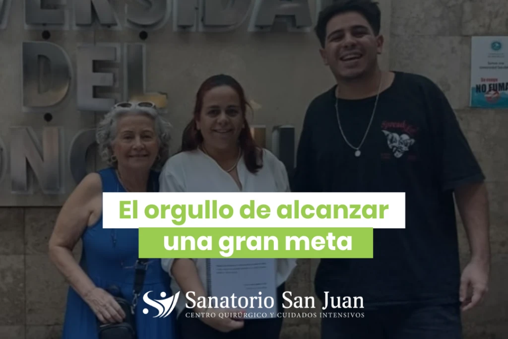 Sanatorio San Juan celebra el logro de Gabriela Russo: Licenciada en Enfermería