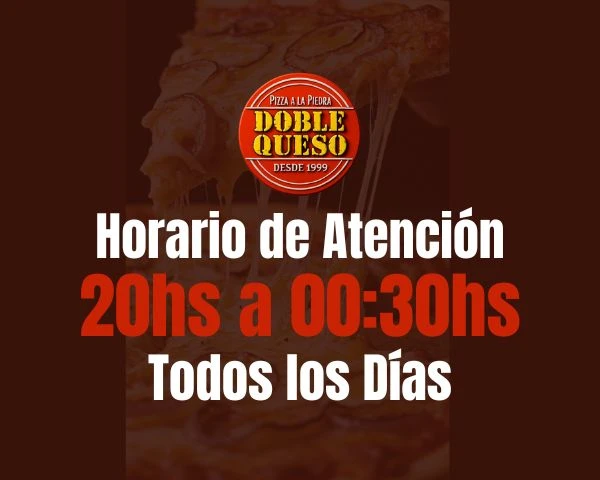 Horario Doble Queso Pizza
