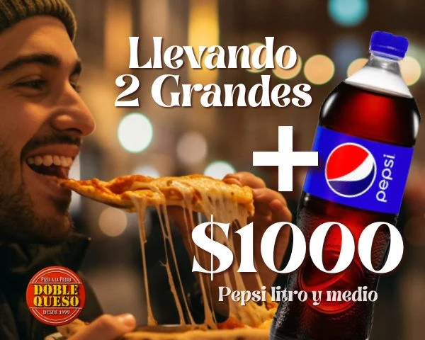 Promo Pizza Doble Queso